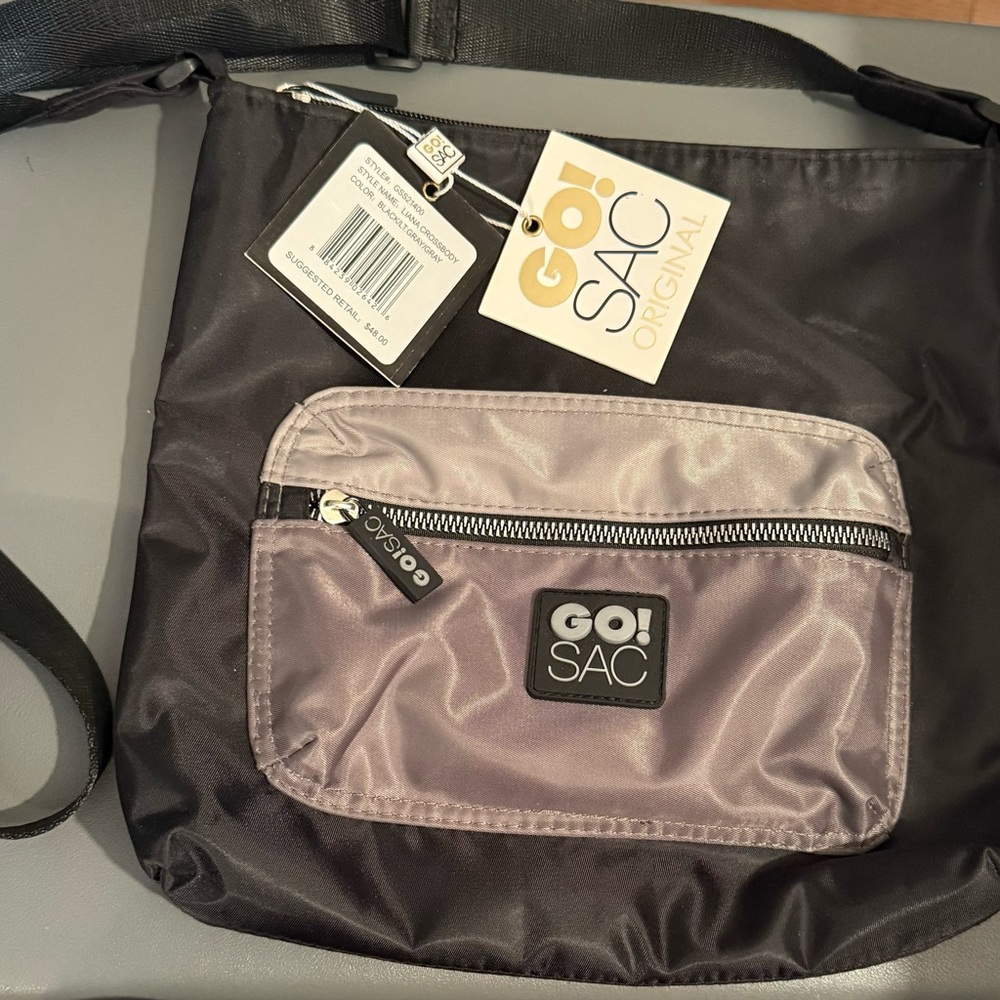 Original GO! SAC Black and Gray Messenger Bag